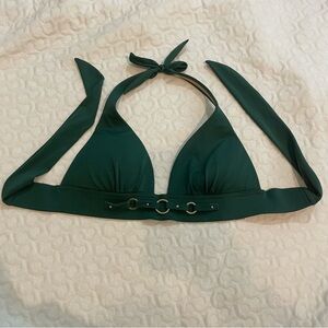 Victoria’s Secret Green Halter Bikini Top Women’s Small Elegant Beach Travel